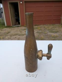 Vintage American LaFrance Foamite Brass Fire Hose Nozzle Elmira NY Firefighting