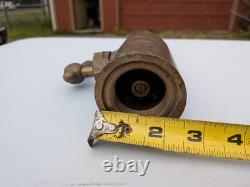 Vintage American LaFrance Foamite Brass Fire Hose Nozzle Elmira NY Firefighting