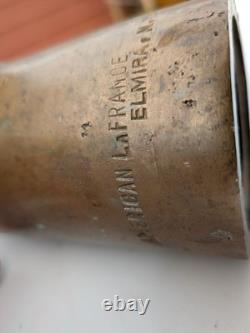 Vintage American LaFrance Foamite Brass Fire Hose Nozzle Elmira NY Firefighting