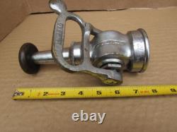 Vintage Antique AKRON Brass Small NOLEAK Fire Nozzle with ON/OFF Valve