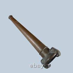 Vintage Antique Brass Fireman's Fire Truck Nozzle Cannon 21 Long