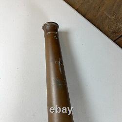 Vintage Antique Brass Fireman's Fire Truck Nozzle Cannon 21 Long