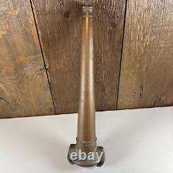 Vintage Antique Brass Fireman's Fire Truck Nozzle Cannon 21 Long