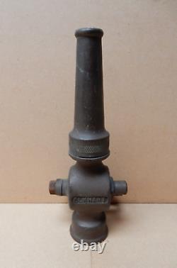 Vintage/Antique Elkhart Brass Mfg Co. Fire Chief Nozzle 8 3/4 x 1 NPT