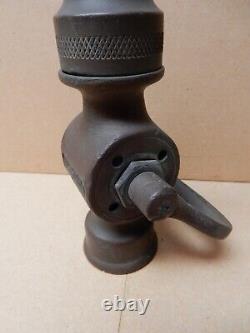 Vintage/Antique Elkhart Brass Mfg Co. Fire Chief Nozzle 8 3/4 x 1 NPT