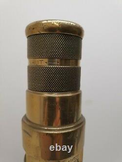 Vintage Antique Firemans Brass & Copper Fire Brigade Engine Hose Nozzle