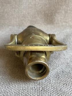 Vintage Antique Powhatan Brass Fire Hose Nozzle Ab0025 Sdfd 1297
