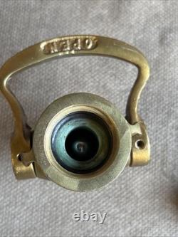 Vintage Antique Powhatan Brass Fire Hose Nozzle Ab0025 Sdfd 1297