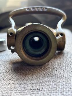 Vintage Antique Powhatan Brass Fire Hose Nozzle Ab0025 Sdfd 1297