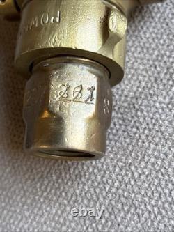 Vintage Antique Powhatan Brass Fire Hose Nozzle Ab0025 Sdfd 1297