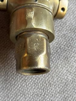 Vintage Antique Powhatan Brass Fire Hose Nozzle Ab0025 Sdfd 1297