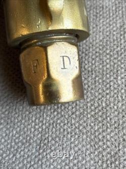 Vintage Antique Powhatan Brass Fire Hose Nozzle Ab0025 Sdfd 1297