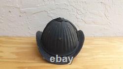 Vintage Battle Hardened Metal Fire Helmet Cairns & Bros 40s-50s Firefighter Gear