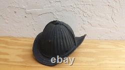 Vintage Battle Hardened Metal Fire Helmet Cairns & Bros 40s-50s Firefighter Gear