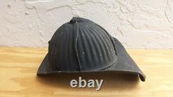 Vintage Battle Hardened Metal Fire Helmet Cairns & Bros 40s-50s Firefighter Gear