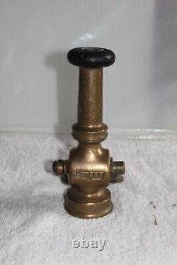 Vintage Brass 1 1/2 Eureka Fire Hose Nozzle