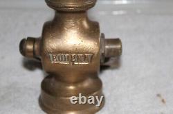 Vintage Brass 1 1/2 Eureka Fire Hose Nozzle