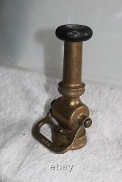 Vintage Brass 1 1/2 Eureka Fire Hose Nozzle