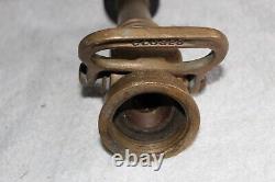Vintage Brass 1 1/2 Eureka Fire Hose Nozzle