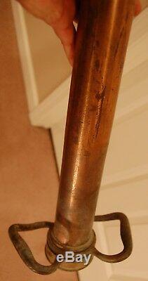 Vintage Brass 30 Fire Hose Nozzle #71 by Powhatan B&I Wks, Ranson, W VA USA