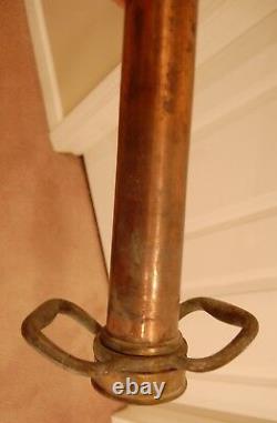 Vintage Brass 30 Fire Hose Nozzle #71 by Powhatan B&I Wks, Ranson, W VA USA