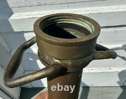 Vintage Brass 30 Fire Hose Nozzle Excellent