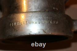 Vintage Brass 6 Fire Hose Coupler Female Adapter ELKHART BRASS Model 6 2059 4