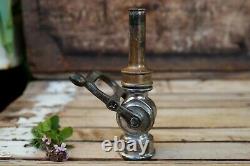 Vintage Brass AKRON Fire Truck Nozzle 7 Pat. 1930