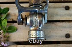 Vintage Brass AKRON Fire Truck Nozzle 7 Pat. 1930