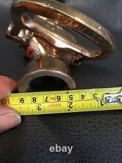 Vintage Brass ALFCO FIRE NOzzle With Lever Shut Off 8 1/2 Inches High