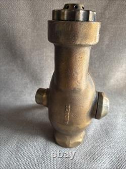 Vintage Brass Akron Fire Hose Fog Nozzle Water Fog Industrial Weight 8.5lb