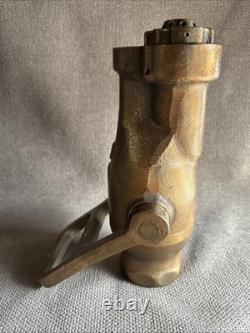 Vintage Brass Akron Fire Hose Fog Nozzle Water Fog Industrial Weight 8.5lb