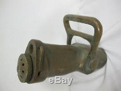 Vintage Brass Antique 1 1/2 Water Fog Nozzle A. R. R. Fire Fighting Collectors