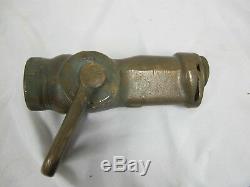 Vintage Brass Antique 1 1/2 Water Fog Nozzle A. R. R. Fire Fighting Collectors