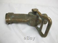 Vintage Brass Antique 1 1/2 Water Fog Nozzle A. R. R. Fire Fighting Collectors