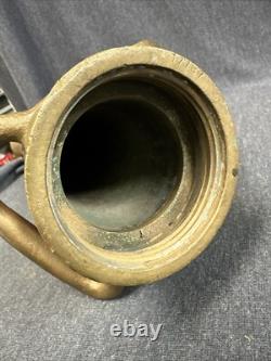 Vintage Brass & Copper 30 FIRE HOSE NOZZLE Boston Woven Hose & Rubber Co. S5
