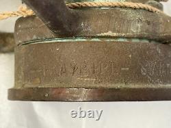 Vintage Brass & Copper 30 FIRE HOSE NOZZLE PLAYP+PE- POWHATAN 10/77