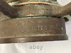 Vintage Brass & Copper 30 FIRE HOSE NOZZLE PLAYP+PE- POWHATAN 10/77