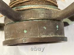 Vintage Brass & Copper 30 FIRE HOSE NOZZLE PLAYP+PE- POWHATAN 10/77
