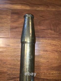 Vintage Brass / Copper Fire Hose Nozzle Large 25 Firefighter Pipe