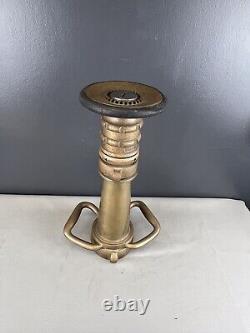 Vintage Brass Elkhart Adjt. Tip Fire Nozzle & Play Pipe By Wooster Brass