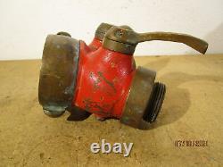 Vintage Brass Fire Hose / Hydrant Splitter 3 & 2