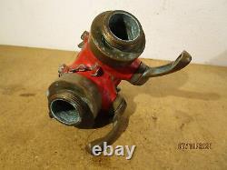 Vintage Brass Fire Hose / Hydrant Splitter 3 & 2