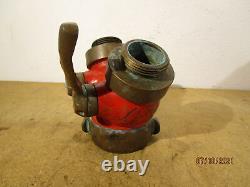 Vintage Brass Fire Hose / Hydrant Splitter 3 & 2