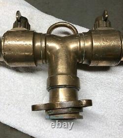 Vintage Brass Fire Hose Nozzle 62cm