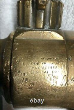 Vintage Brass Fire Hose Nozzle 62cm