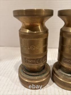 Vintage Brass Fire Hose Nozzle 7171L WD Allen MFG. Co Chicago, IL