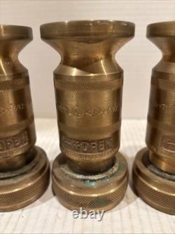 Vintage Brass Fire Hose Nozzle 7171L WD Allen MFG. Co Chicago, IL