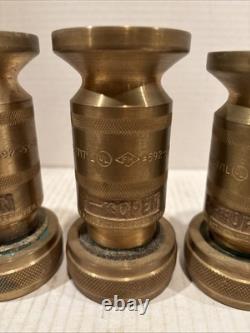 Vintage Brass Fire Hose Nozzle 7171L WD Allen MFG. Co Chicago, IL