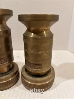 Vintage Brass Fire Hose Nozzle 7171L WD Allen MFG. Co Chicago, IL